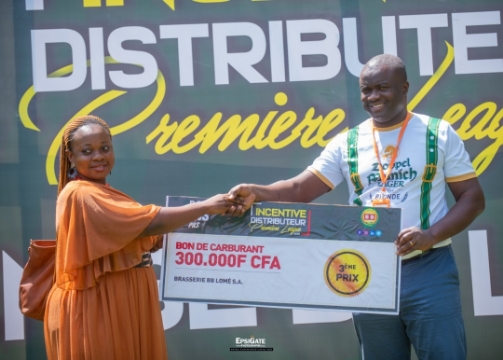 Challenge Premier League : La Brasserie BB Lomé récompense ses meilleurs distributeurs